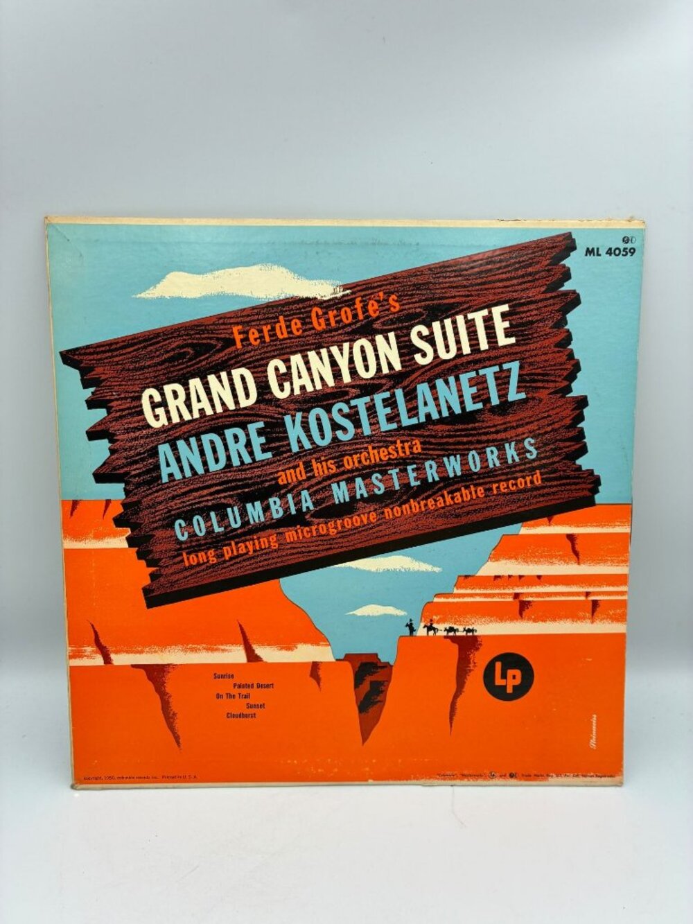 Andre Kostelanetz Ferde Grofe Grand Canyon Suite 1955 LP Columbia Masterworks